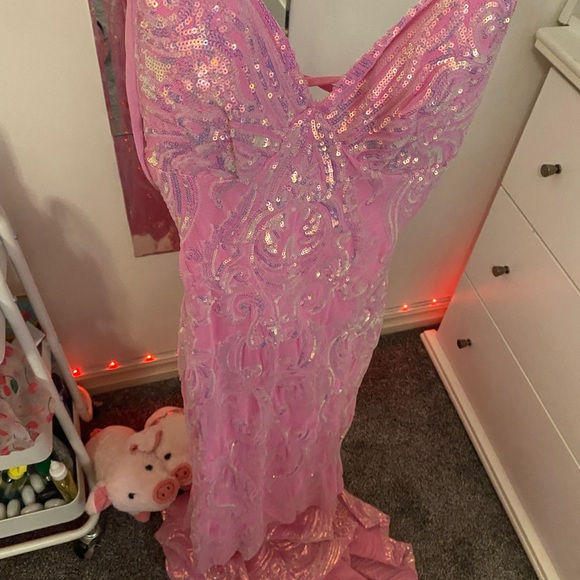 Dresses & Skirts - Pink Sequin Gown
